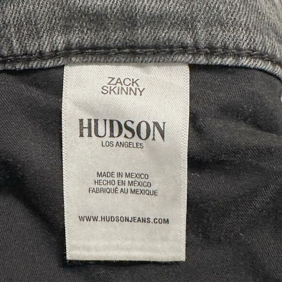 Hudson Jeans Men's Size 36 Gray Zack Skinny Denim Pants Distressed NWT - Picture 12 of 15
